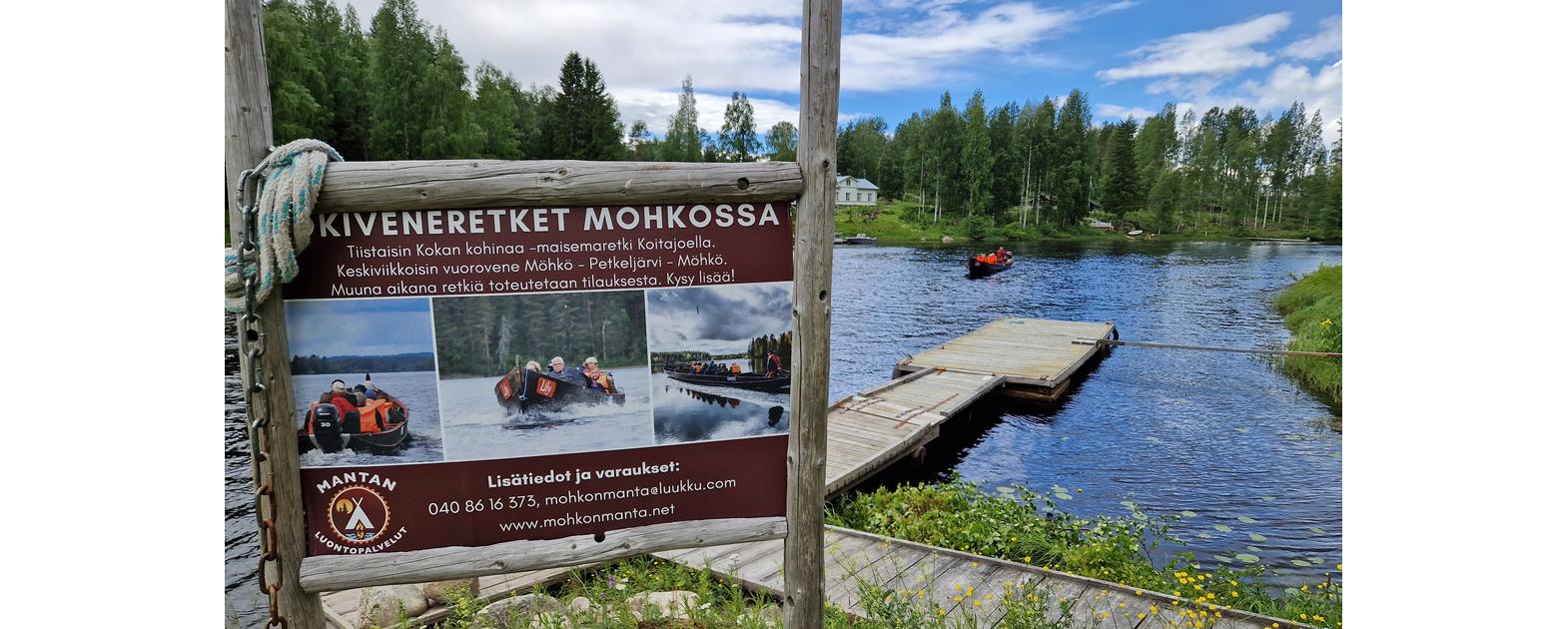 Jokivene saapumassa Möhköön