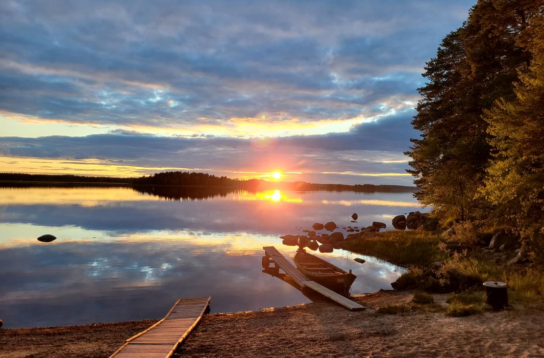 Jänissaaren auringonlasku.
