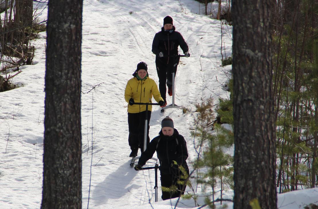 Potkuriretkeläiset reitillä