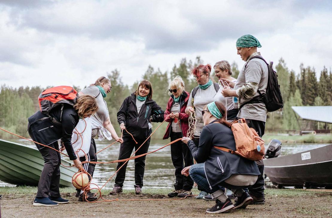 V&auml;lill&auml; ollaan melkein solmussa.