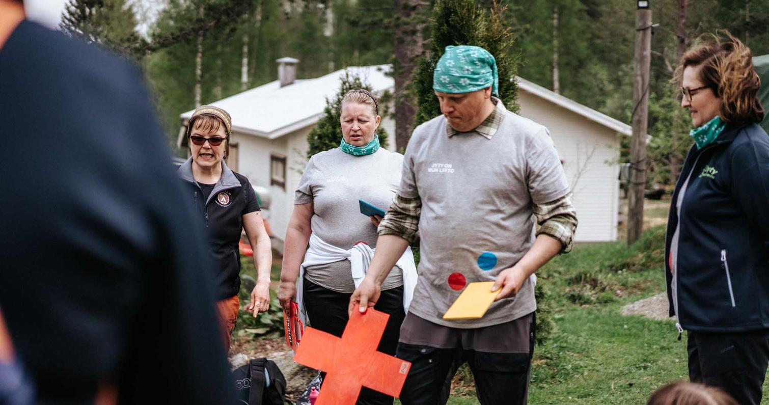 Tiimiseikkailun ongelmanratkaisutehtävät.