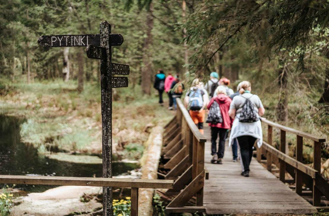 Tiimiseikkailun aikana liikutan Möhkön ruukin alueella.